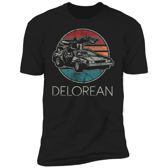 T-Shirts Black / X-Small Vintage Delorean Men's Premium T-Shirt