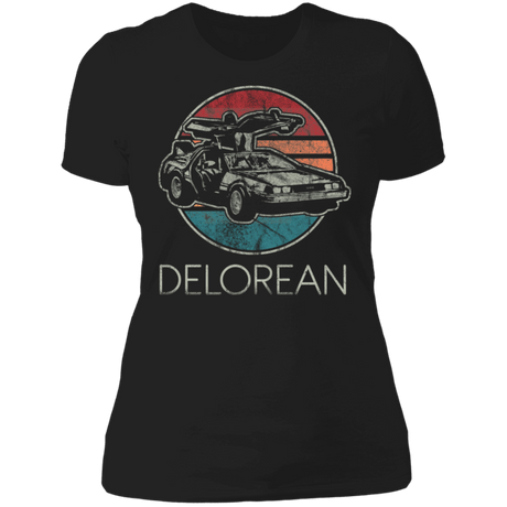 T-Shirts Black / X-Small Vintage Delorean Women's Premium T-Shirt