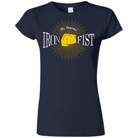 T-Shirts Navy / S Vintage Immortal Iron Fist Junior Slimmer-Fit T-Shirt