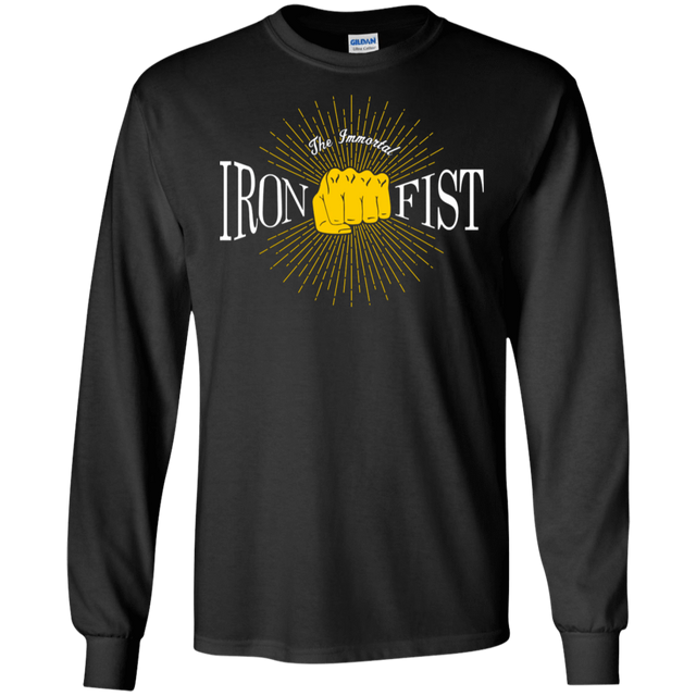 T-Shirts Black / S Vintage Immortal Iron Fist Men's Long Sleeve T-Shirt