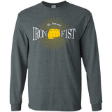 T-Shirts Dark Heather / S Vintage Immortal Iron Fist Men's Long Sleeve T-Shirt