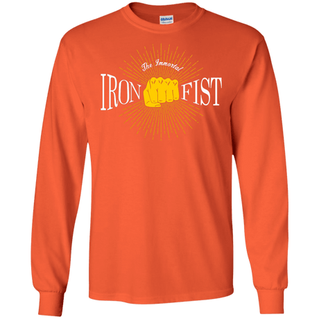 T-Shirts Orange / S Vintage Immortal Iron Fist Men's Long Sleeve T-Shirt