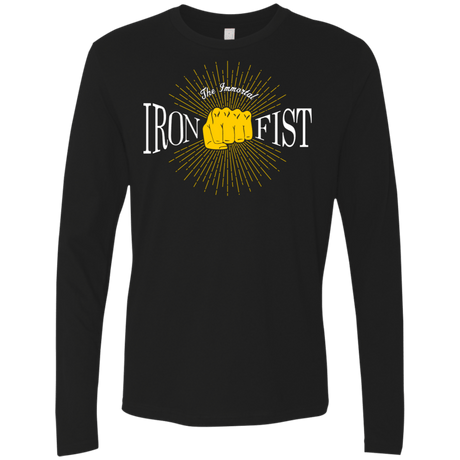 T-Shirts Black / S Vintage Immortal Iron Fist Men's Premium Long Sleeve