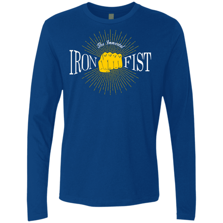 T-Shirts Royal / S Vintage Immortal Iron Fist Men's Premium Long Sleeve