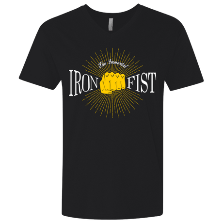 T-Shirts Black / X-Small Vintage Immortal Iron Fist Men's Premium V-Neck