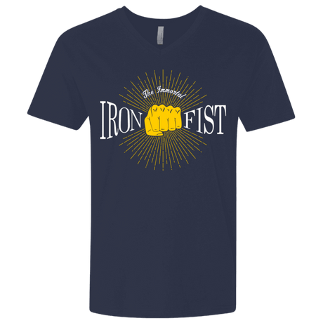 T-Shirts Midnight Navy / X-Small Vintage Immortal Iron Fist Men's Premium V-Neck