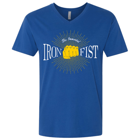 T-Shirts Royal / X-Small Vintage Immortal Iron Fist Men's Premium V-Neck