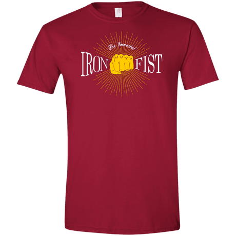 T-Shirts Cardinal Red / S Vintage Immortal Iron Fist Men's Semi-Fitted Softstyle