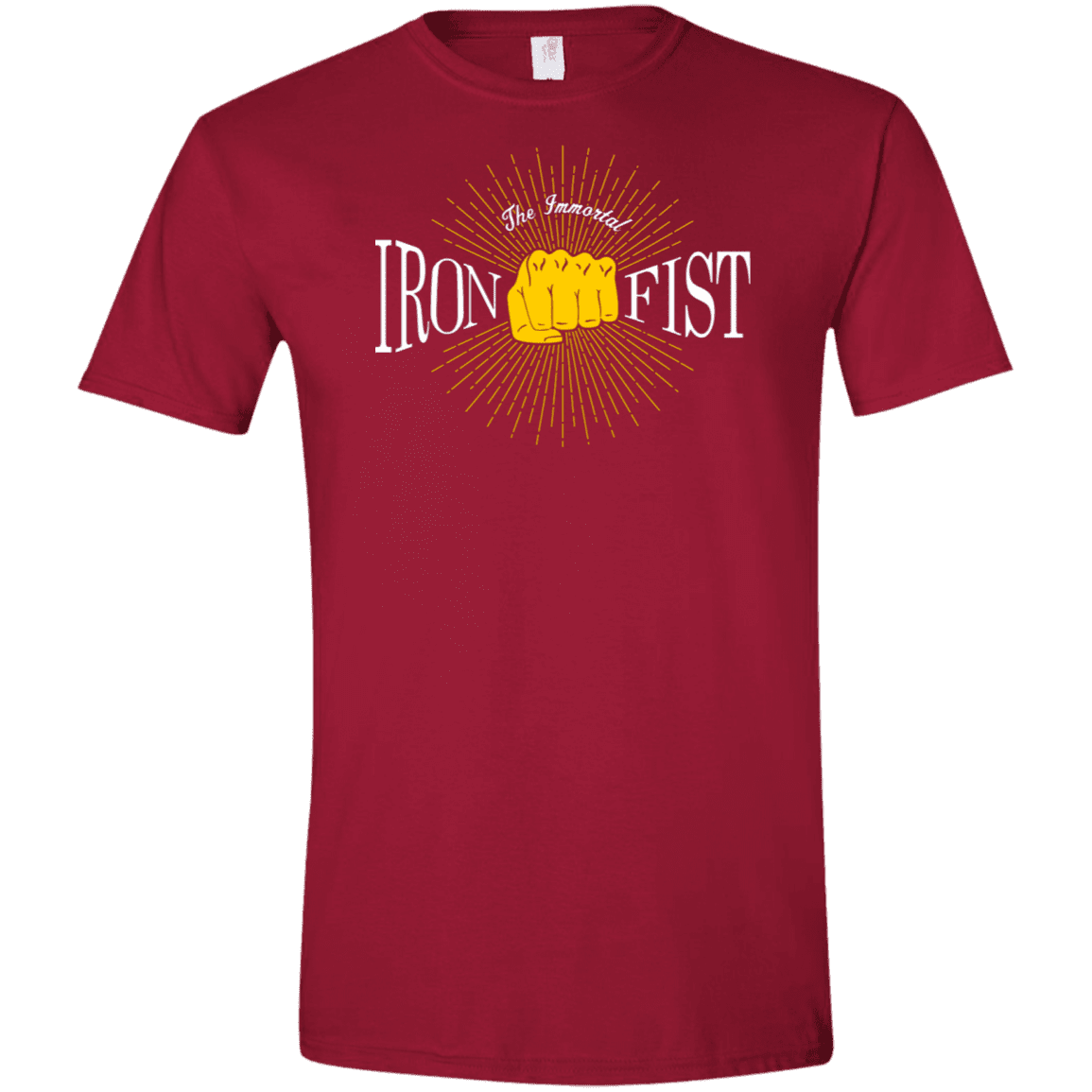 T-Shirts Cardinal Red / S Vintage Immortal Iron Fist Men's Semi-Fitted Softstyle