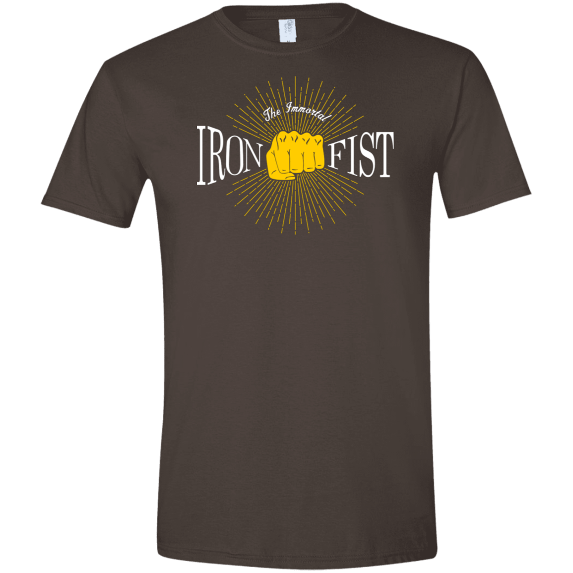 T-Shirts Dark Chocolate / S Vintage Immortal Iron Fist Men's Semi-Fitted Softstyle