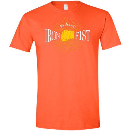 T-Shirts Orange / S Vintage Immortal Iron Fist Men's Semi-Fitted Softstyle