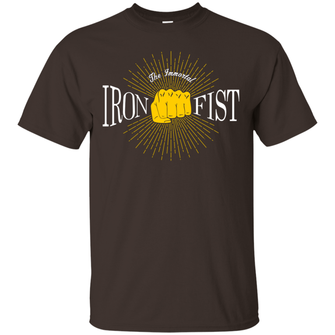 T-Shirts Dark Chocolate / S Vintage Immortal Iron Fist T-Shirt