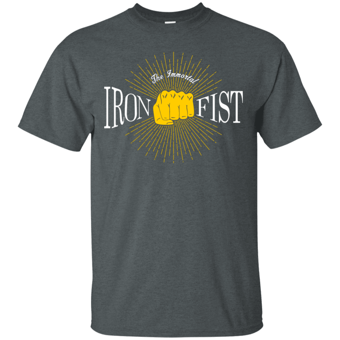 T-Shirts Dark Heather / S Vintage Immortal Iron Fist T-Shirt