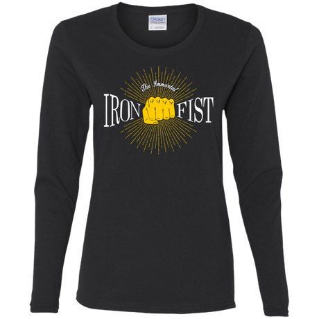 T-Shirts Black / S Vintage Immortal Iron Fist Women's Long Sleeve T-Shirt