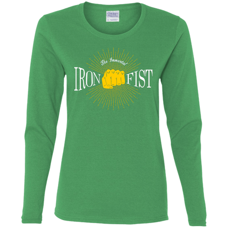 T-Shirts Irish Green / S Vintage Immortal Iron Fist Women's Long Sleeve T-Shirt