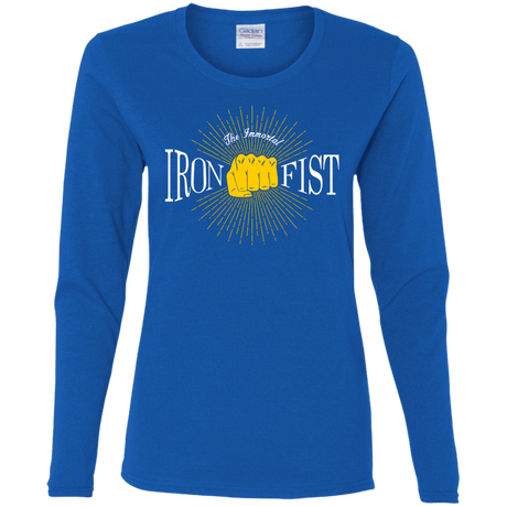 T-Shirts Royal / S Vintage Immortal Iron Fist Women's Long Sleeve T-Shirt