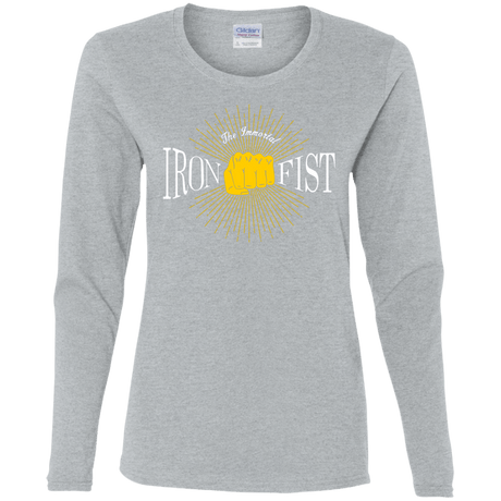 T-Shirts Sport Grey / S Vintage Immortal Iron Fist Women's Long Sleeve T-Shirt