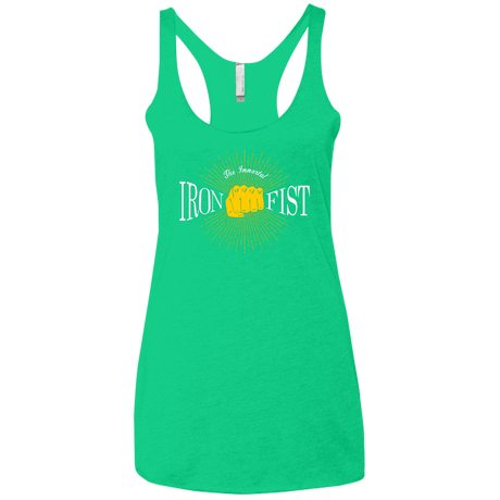 T-Shirts Envy / X-Small Vintage Immortal Iron Fist Women's Triblend Racerback Tank