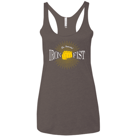 T-Shirts Macchiato / X-Small Vintage Immortal Iron Fist Women's Triblend Racerback Tank