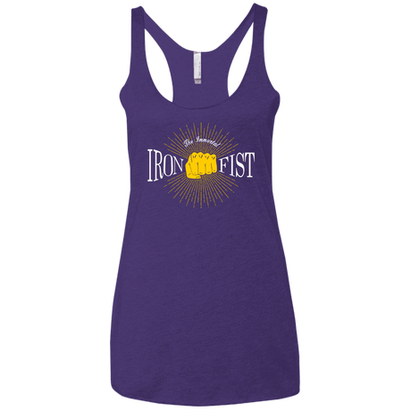 T-Shirts Purple Rush / X-Small Vintage Immortal Iron Fist Women's Triblend Racerback Tank
