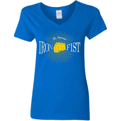 T-Shirts Royal / S Vintage Immortal Iron Fist Women's V-Neck T-Shirt
