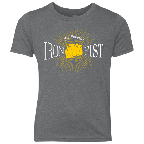 T-Shirts Premium Heather / YXS Vintage Immortal Iron Fist Youth Triblend T-Shirt
