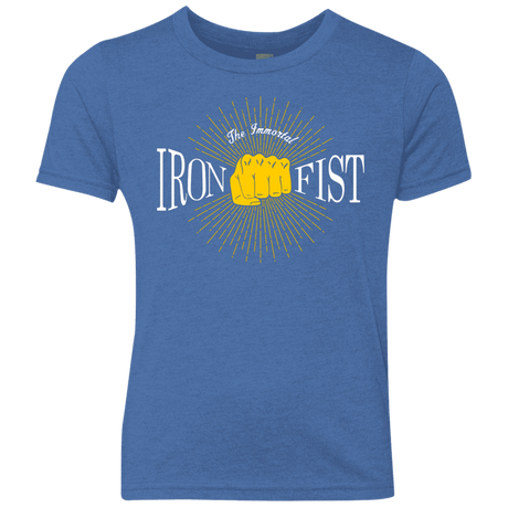 T-Shirts Vintage Royal / YXS Vintage Immortal Iron Fist Youth Triblend T-Shirt