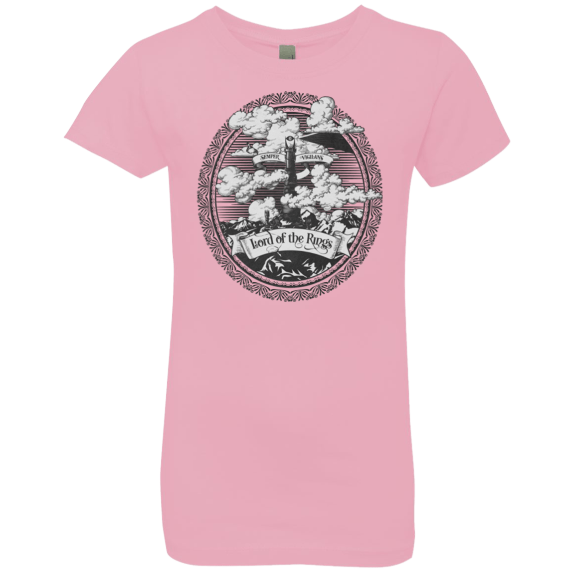 T-Shirts Light Pink / YXS Vintage Mordor Tower Girls Premium T-Shirt