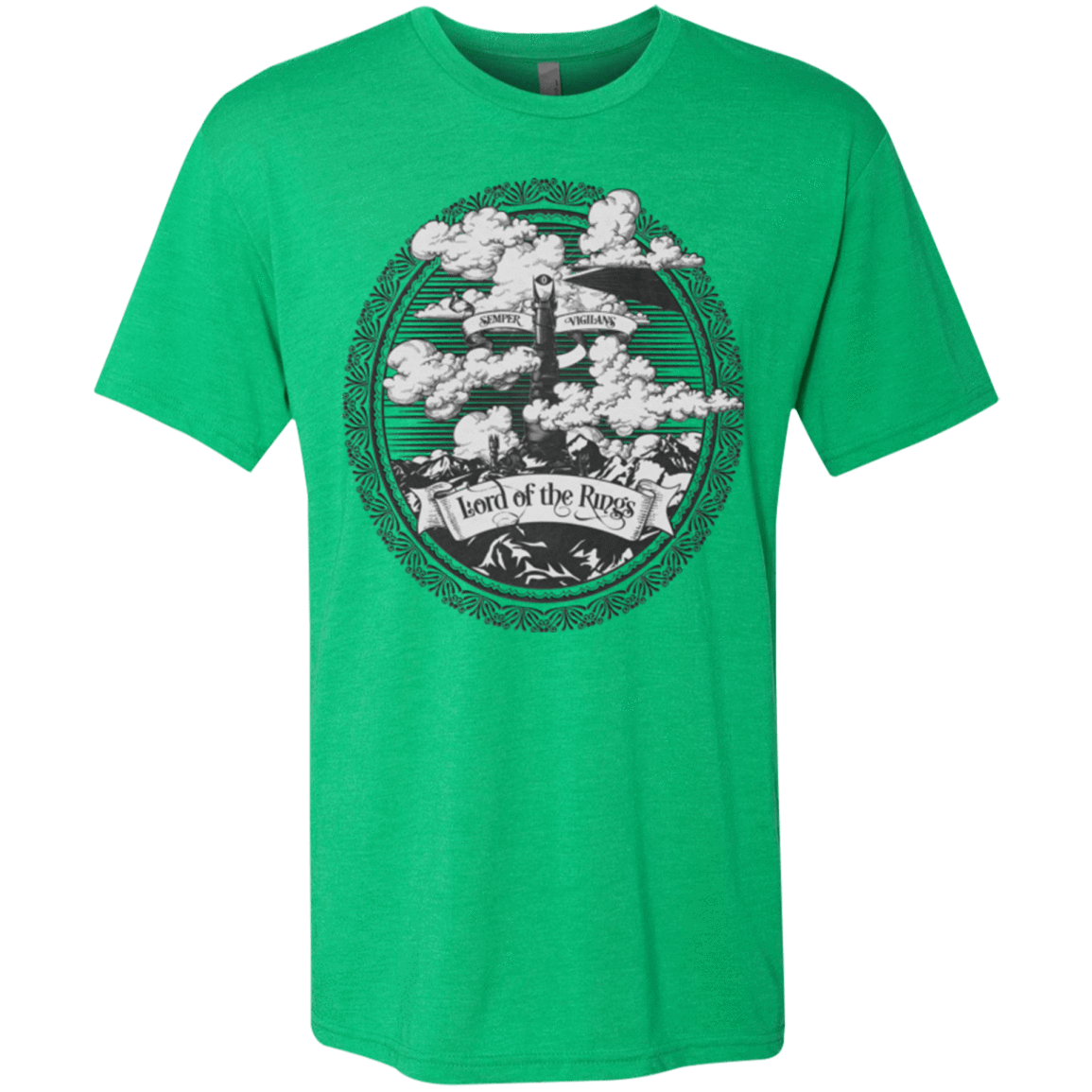 T-Shirts Envy / Small Vintage Mordor Tower Men's Triblend T-Shirt