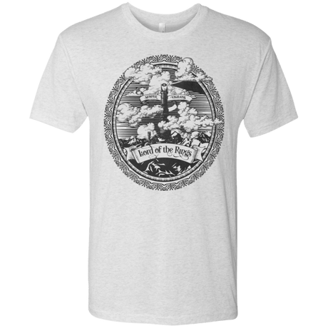 T-Shirts Heather White / Small Vintage Mordor Tower Men's Triblend T-Shirt
