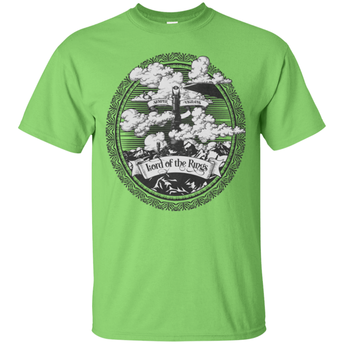 T-Shirts Lime / Small Vintage Mordor Tower T-Shirt