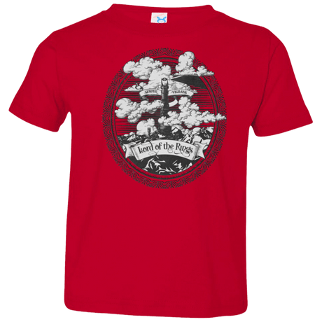T-Shirts Red / 2T Vintage Mordor Tower Toddler Premium T-Shirt