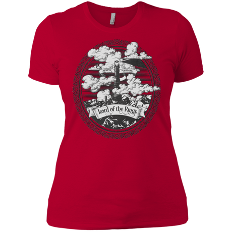 T-Shirts Red / X-Small Vintage Mordor Tower Women's Premium T-Shirt