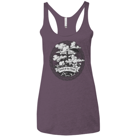 T-Shirts Vintage Purple / X-Small Vintage Mordor Tower Women's Triblend Racerback Tank