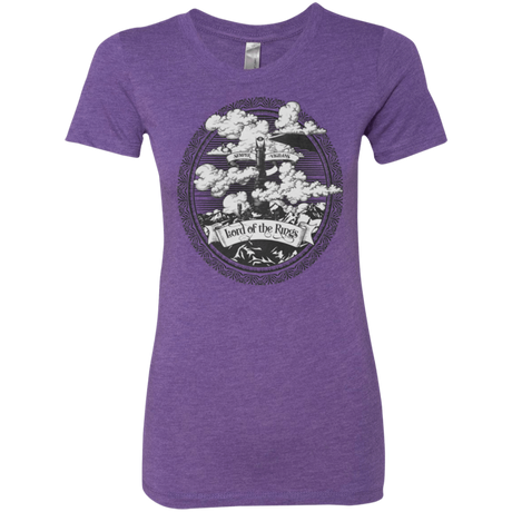 T-Shirts Purple Rush / Small Vintage Mordor Tower Women's Triblend T-Shirt