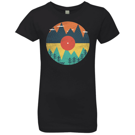 T-Shirts Black / YXS Vinyl Fox Girls Premium T-Shirt