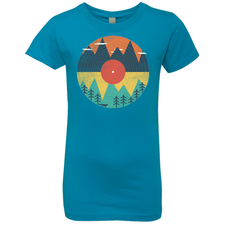 T-Shirts Turquoise / YXS Vinyl Fox Girls Premium T-Shirt