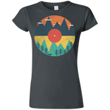 T-Shirts Charcoal / S Vinyl Fox Junior Slimmer-Fit T-Shirt