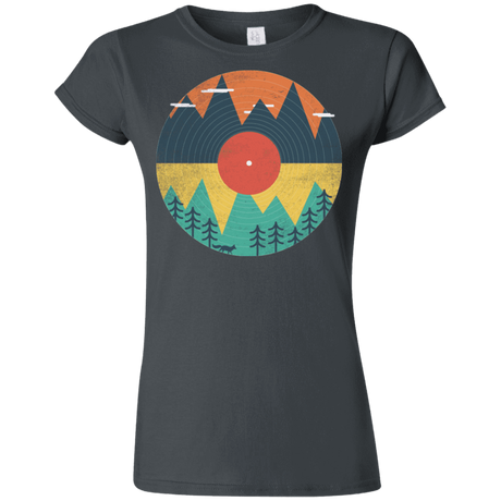 T-Shirts Charcoal / S Vinyl Fox Junior Slimmer-Fit T-Shirt