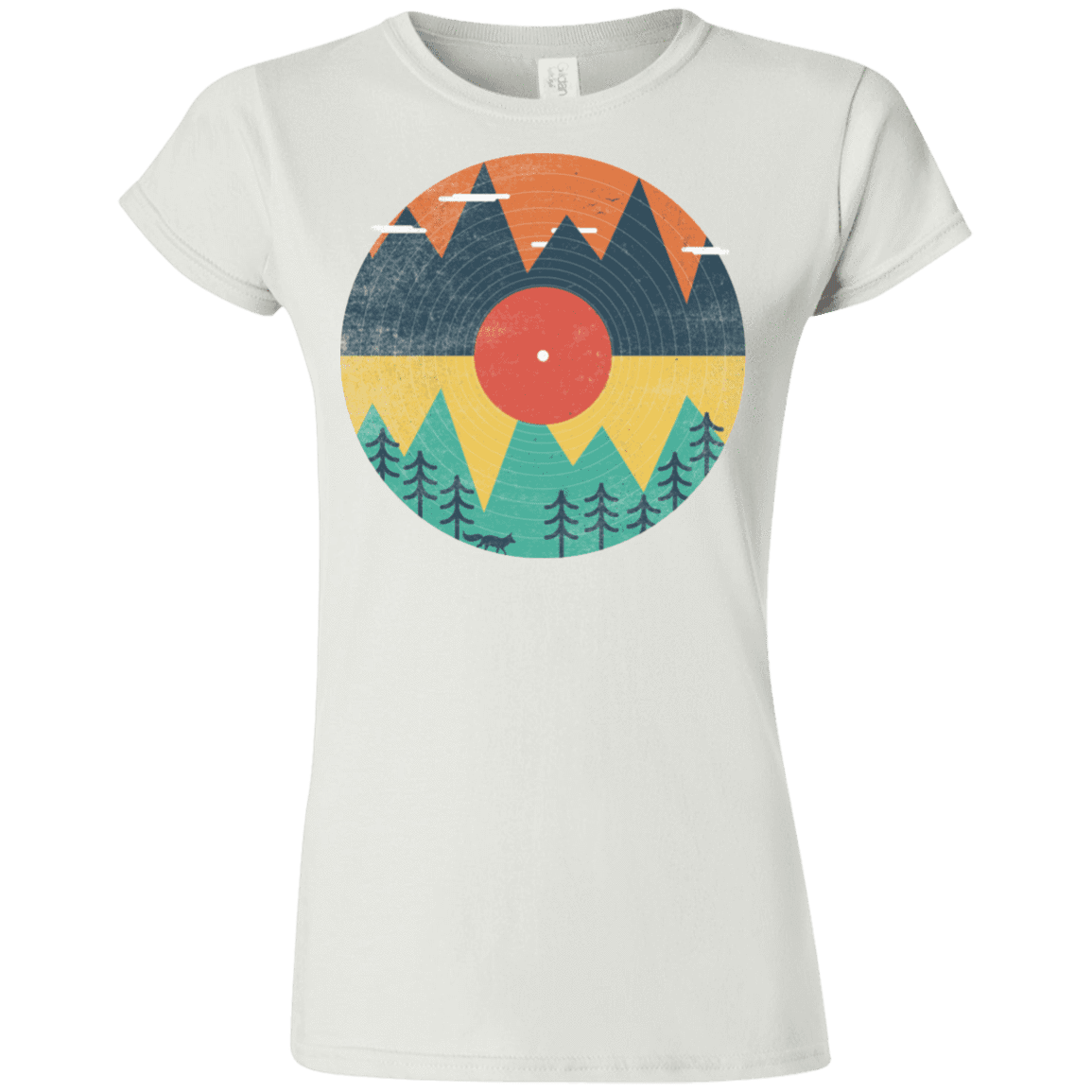 T-Shirts White / S Vinyl Fox Junior Slimmer-Fit T-Shirt