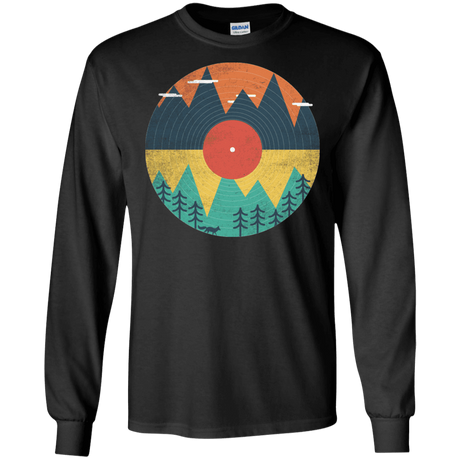 T-Shirts Black / S Vinyl Fox Men's Long Sleeve T-Shirt