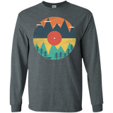 T-Shirts Dark Heather / S Vinyl Fox Men's Long Sleeve T-Shirt