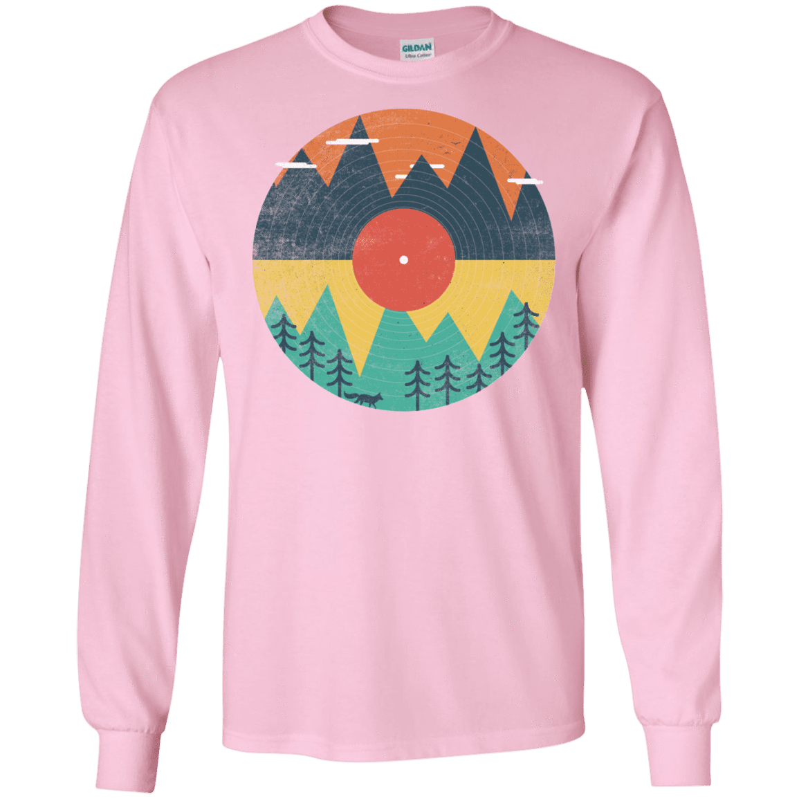 T-Shirts Light Pink / S Vinyl Fox Men's Long Sleeve T-Shirt