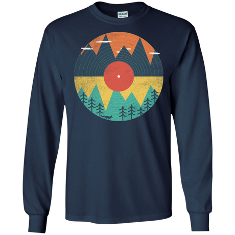 T-Shirts Navy / S Vinyl Fox Men's Long Sleeve T-Shirt