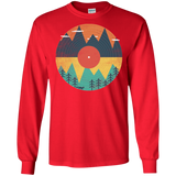 T-Shirts Red / S Vinyl Fox Men's Long Sleeve T-Shirt