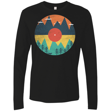 T-Shirts Black / S Vinyl Fox Men's Premium Long Sleeve