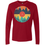 T-Shirts Cardinal / S Vinyl Fox Men's Premium Long Sleeve