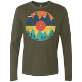 T-Shirts Military Green / S Vinyl Fox Men's Premium Long Sleeve
