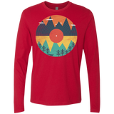 T-Shirts Red / S Vinyl Fox Men's Premium Long Sleeve