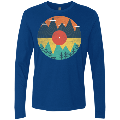 T-Shirts Royal / S Vinyl Fox Men's Premium Long Sleeve